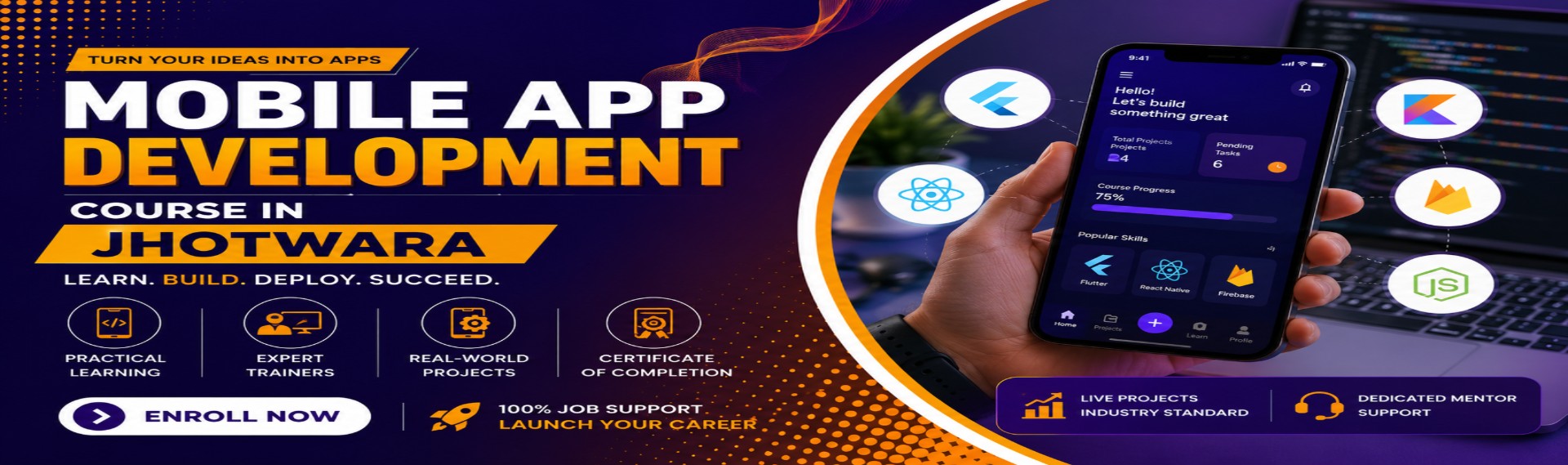 Mobile App Development Course & Training Institute in Jhotwara With Certificate